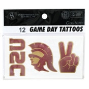 USC Trojans Metallic Temporary Tattoo Set